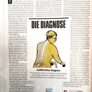 Prof Ohnsorge für "Die Diagnose" im Stern 27/207