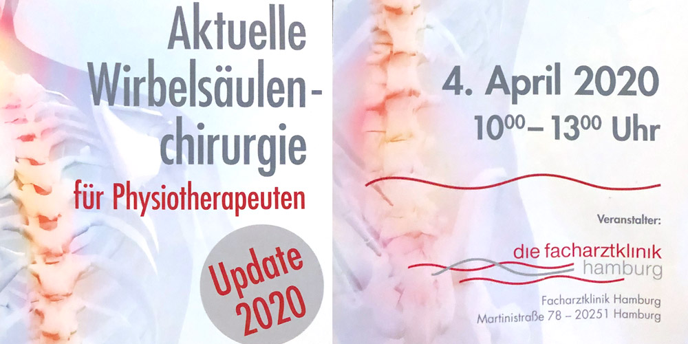 Update 2020 Aktuelle Wirbelsäulenchirurgie für Physiotherapeuten