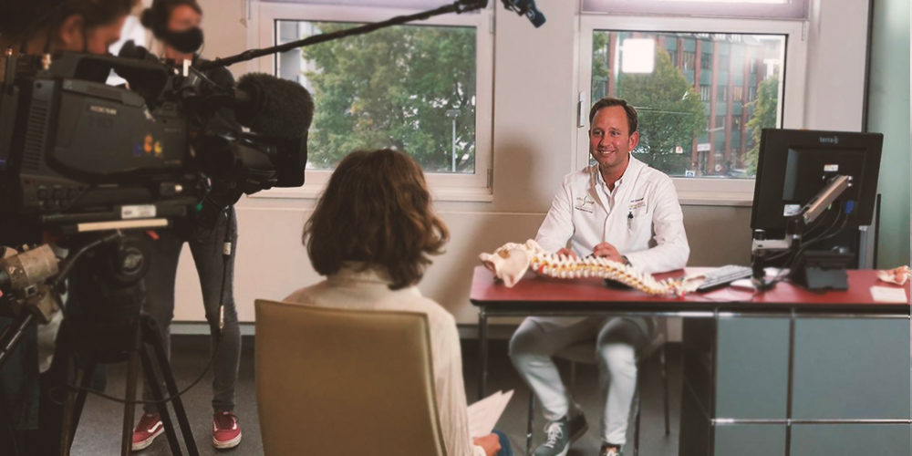 NDR Visite Spinalkanalstenose Dreharbeiten